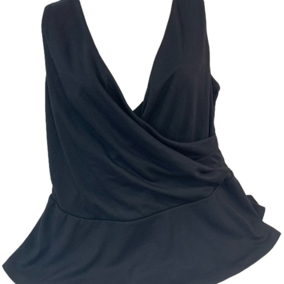 Lane Bryant Black Sleeveless Blouse - Picture 1 of 4